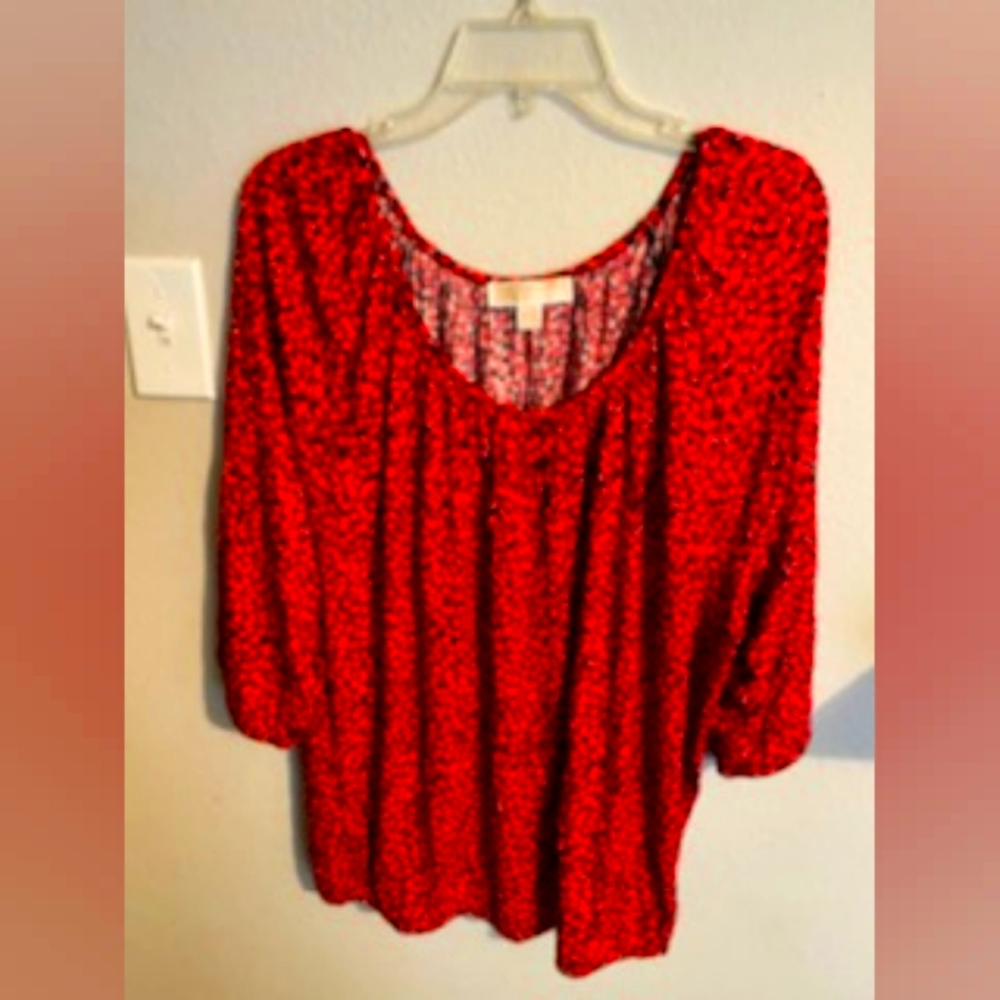 Womens Plus Size heart blouse